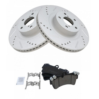TRQ® - Performance Ceramic Front Brake Kit