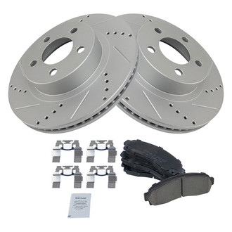 TRQ® - Performance Ceramic Front Brake Kit