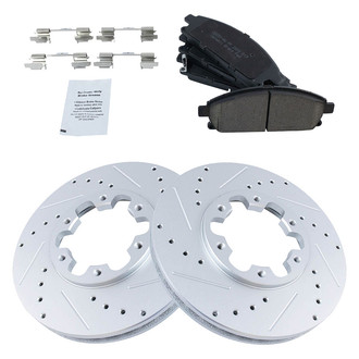 TRQ® - Performance Ceramic Front Brake Kit