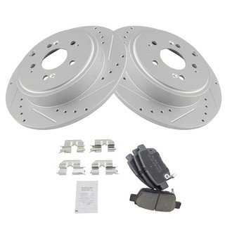 TRQ® - Performance Ceramic Rear Brake Kit