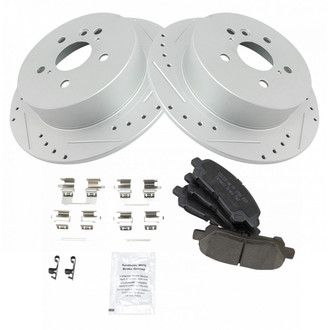 TRQ® - Performance Ceramic Rear Brake Kit