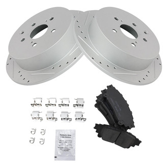 TRQ® - Performance Ceramic Rear Brake Kit