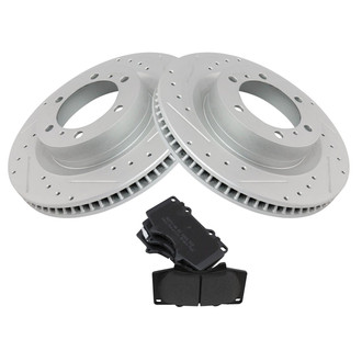 TRQ® - Performance Semi-Metallic Front Brake Kit