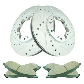 TRQ® - Performance Ceramic Front Brake Kit
