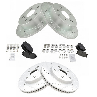 TRQ® - Performance Ceramic Front and Rear Brake Kit
