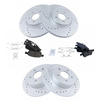 TRQ® - Performance Ceramic Front and Rear Brake Kit