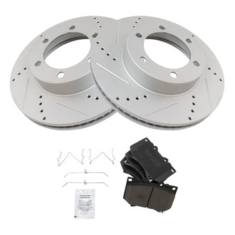 TRQ® - Performance Ceramic Front Brake Kit