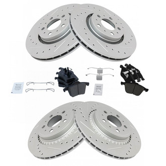 TRQ® - Performance Ceramic Front and Rear Brake Kit