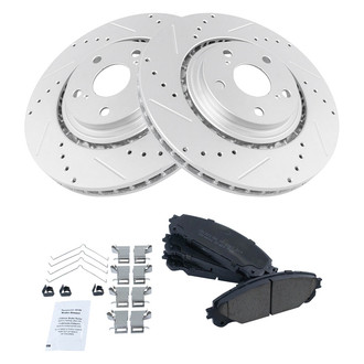 TRQ® - Performance Ceramic Front Brake Kit