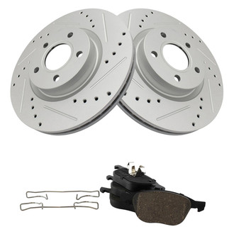 TRQ® - Performance Ceramic Front Brake Kit