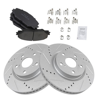 TRQ® - Performance Ceramic Front Brake Kit