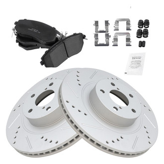 TRQ® - Performance Ceramic Front Brake Kit