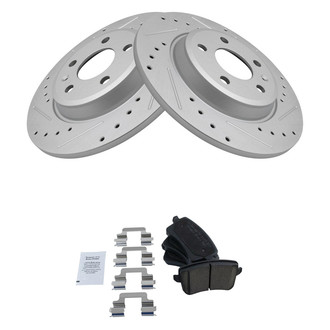 TRQ® - Performance Ceramic Rear Brake Kit
