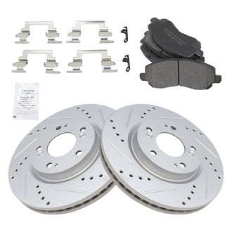 TRQ® - Performance Semi-Metallic Front Brake Kit