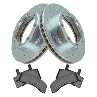TRQ® - Performance Semi-Metallic Front Brake Kit