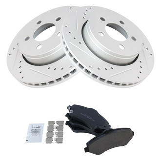 TRQ® - Performance Ceramic Front Brake Kit