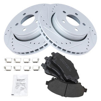 TRQ® - Performance Semi-Metallic Front Brake Kit