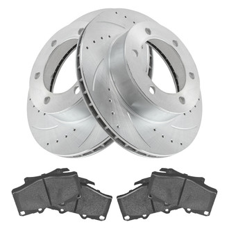 TRQ® - Performance Semi-Metallic Front Brake Kit