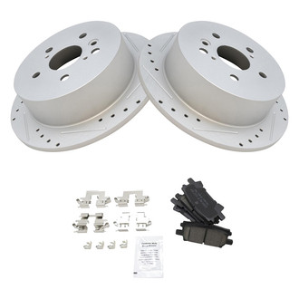 TRQ® - Performance Ceramic Rear Brake Kit
