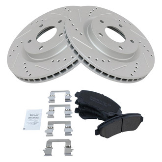 TRQ® - Performance Ceramic Front Brake Kit