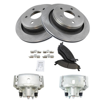 TRQ® - Rear Disc Brake Kit with Ceramic Pads and Calipers