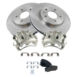 TRQ® - Front Disc Brake Kit with Ceramic Pads and Calipers