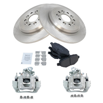 TRQ® - Rear Disc Brake Kit with Ceramic Pads and Calipers