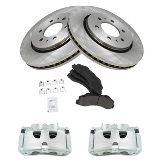 TRQ® - Front Disc Brake Kit with Ceramic Pads and Calipers
