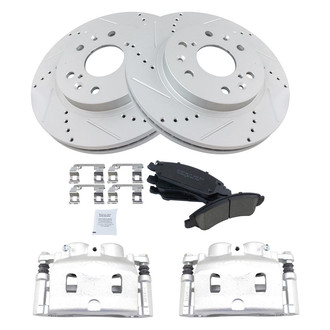 TRQ® - Performance Ceramic Front Brake Kit with Calipers