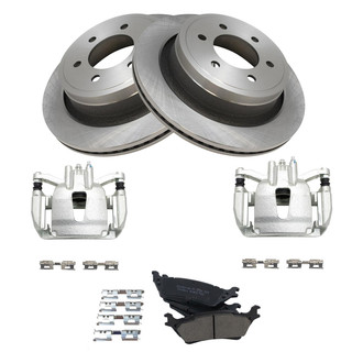 TRQ® - Rear Disc Brake Kit with Ceramic Pads and Calipers