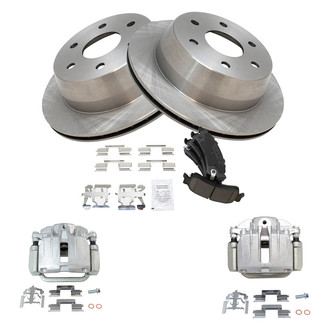 TRQ® - Rear Disc Brake Kit with Ceramic Pads and Calipers