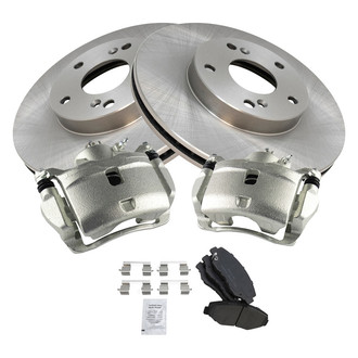TRQ® - Front Disc Brake Kit with Ceramic Pads and Calipers