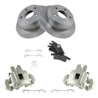 TRQ® BKA14378 - Rear Disc Brake Kit with Ceramic Pads and Calipers