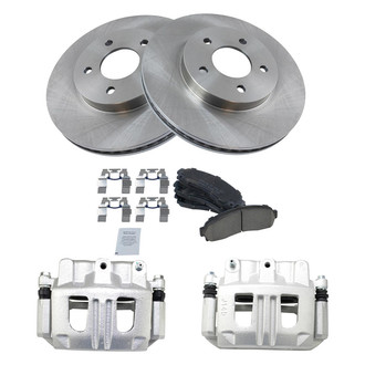 TRQ® - Front Disc Brake Kit with Ceramic Pads and Calipers