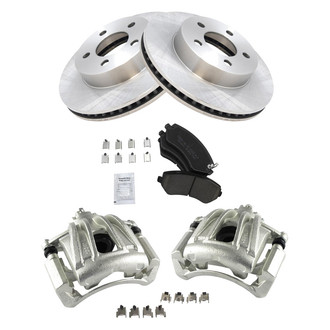 TRQ® - Front Disc Brake Kit with Ceramic Pads and Calipers