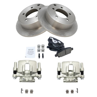 TRQ® - Rear Disc Brake Kit with Ceramic Pads and Calipers