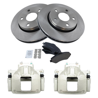 TRQ® - Front Disc Brake Kit with Ceramic Pads and Calipers
