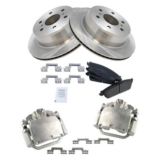 TRQ® - Rear Disc Brake Kit with Ceramic Pads and Calipers
