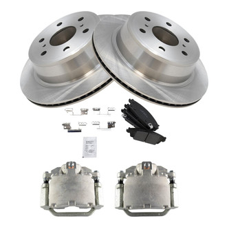 TRQ® - Rear Disc Brake Kit with Ceramic Pads and Calipers