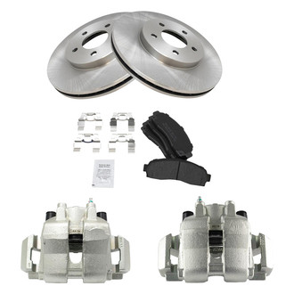 TRQ® - Front Disc Brake Kit with Ceramic Pads and Calipers