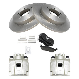 TRQ® - Rear Disc Brake Kit with Ceramic Pads and Calipers