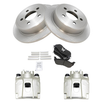 TRQ® - Rear Disc Brake Kit with Semi-Metallic Pads and Calipers