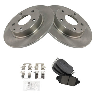 TRQ® - Rear Disc Brake Kit with Ceramic Pads