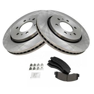 TRQ® - Front Disc Brake Kit with Semi-Metallic Pads