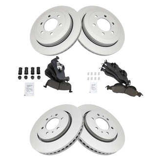 TRQ® - Front and Rear Disc Brake Kit with Ceramic Pads