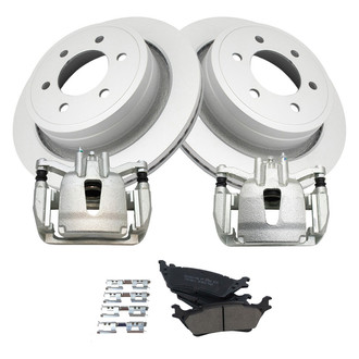 TRQ® - Rear Disc Brake Kit with Ceramic Pads and Calipers