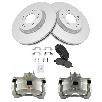 TRQ® - Front Disc Brake Kit with Ceramic Pads and Calipers