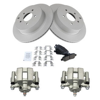 TRQ® - Rear Disc Brake Kit with Ceramic Pads and Calipers