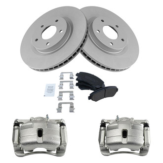 TRQ® - Front Disc Brake Kit with Ceramic Pads and Calipers