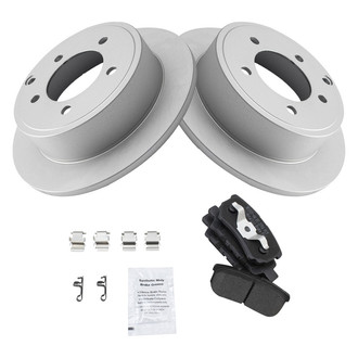 TRQ® - Rear Disc Brake Kit with Semi-Metallic Pads
